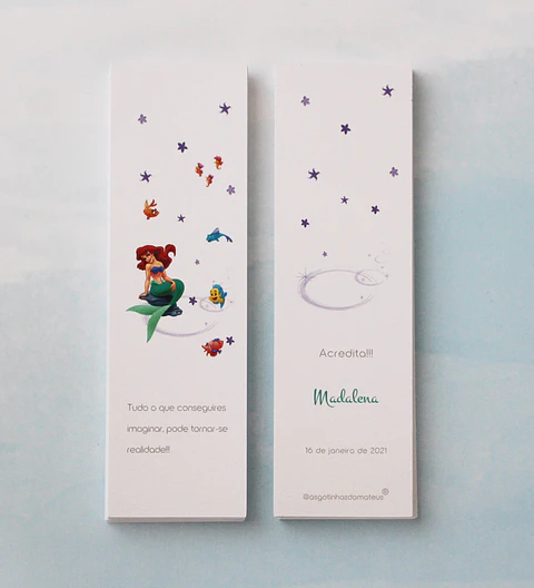 Marcador de livros personalizado 