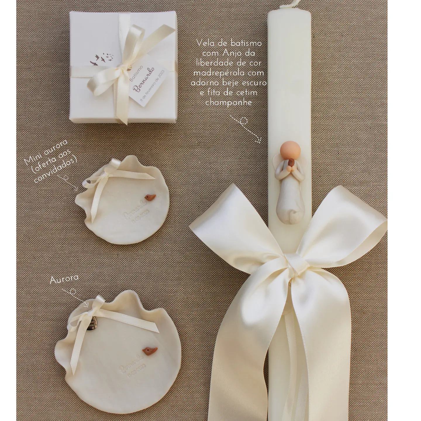 Velas de batismo [anjo à escolha] 2