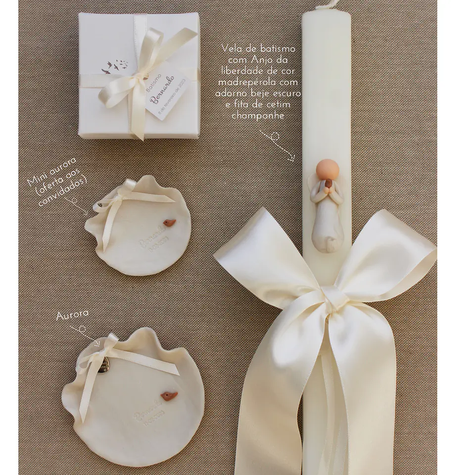 Velas de batismo [anjo à escolha] 2