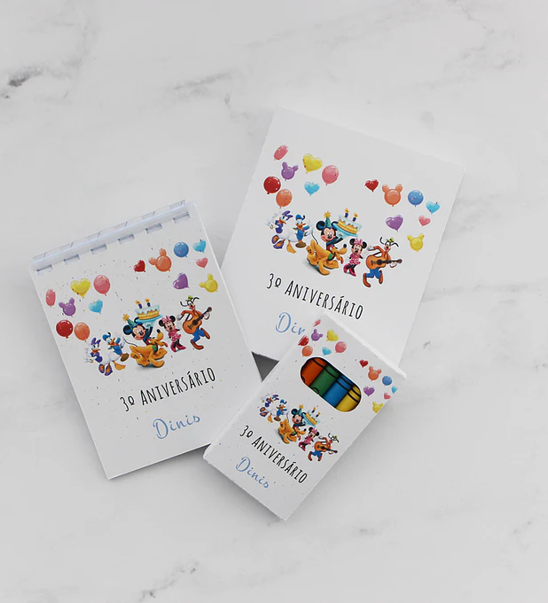 Conjunto para colorir 