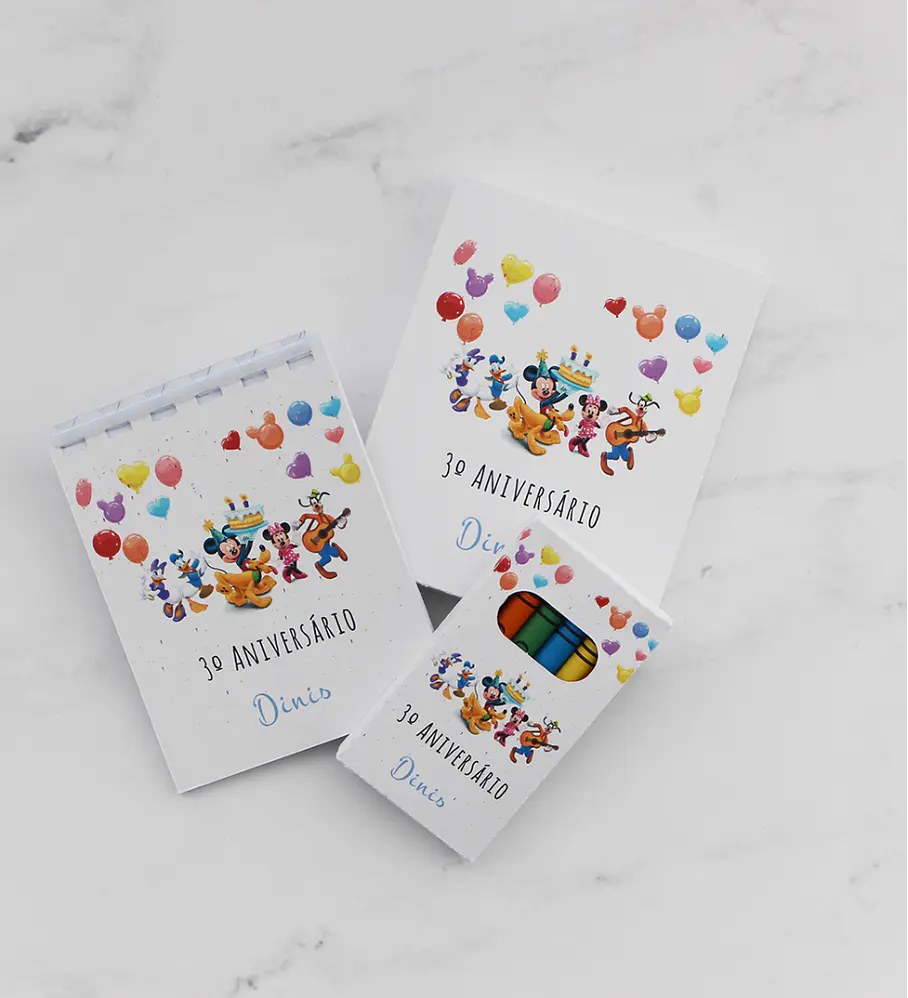 Conjunto para colorir 