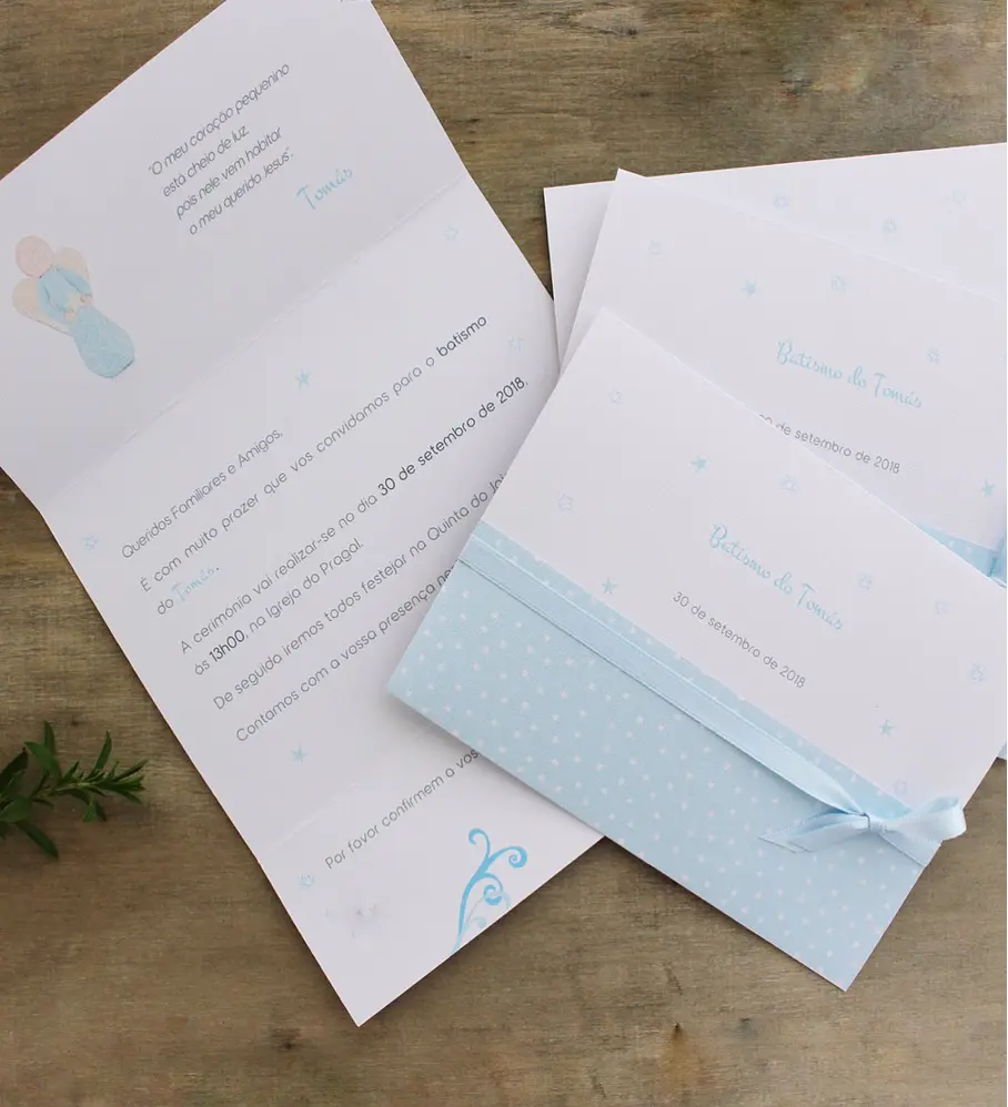 Convite mod. Sandra com estrelas