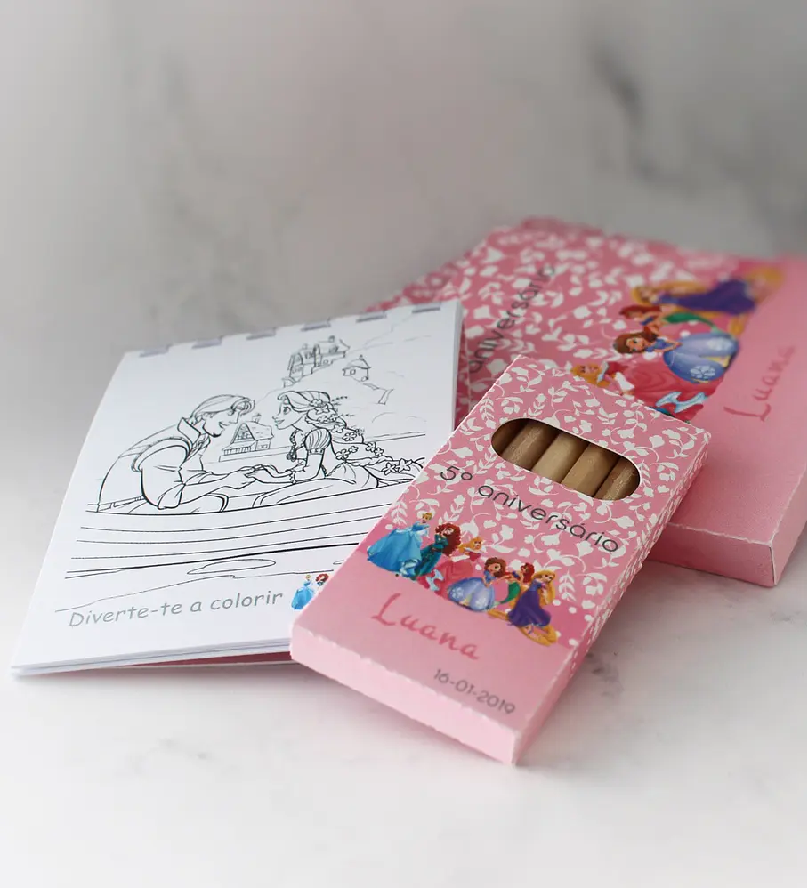 Conjunto para colorir 