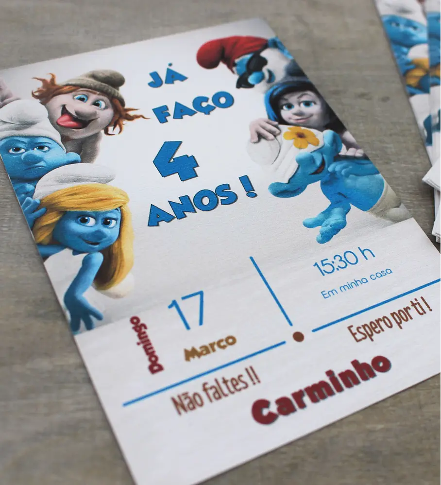 Convites para os amiguinhos