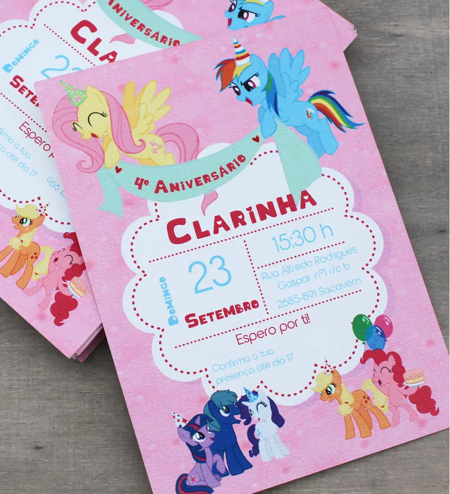 Convites para os amiguinhos