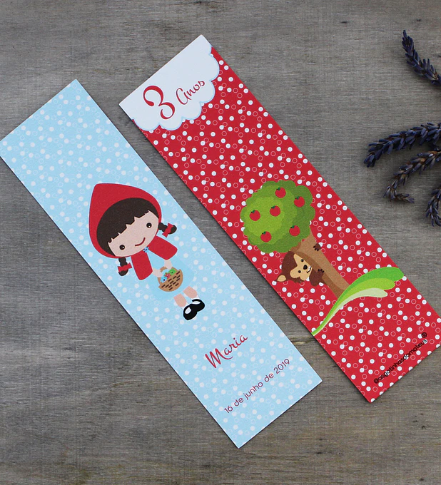 Marcador de livros personalizado 