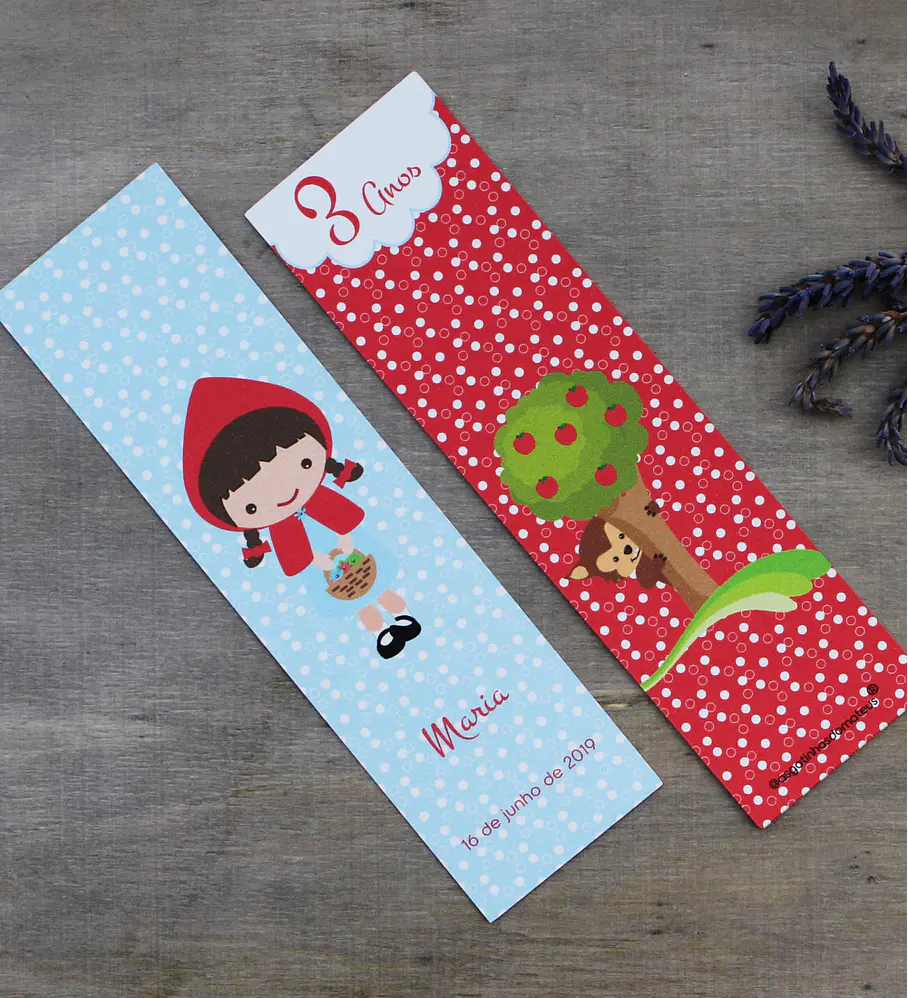 Marcador de livros personalizado 