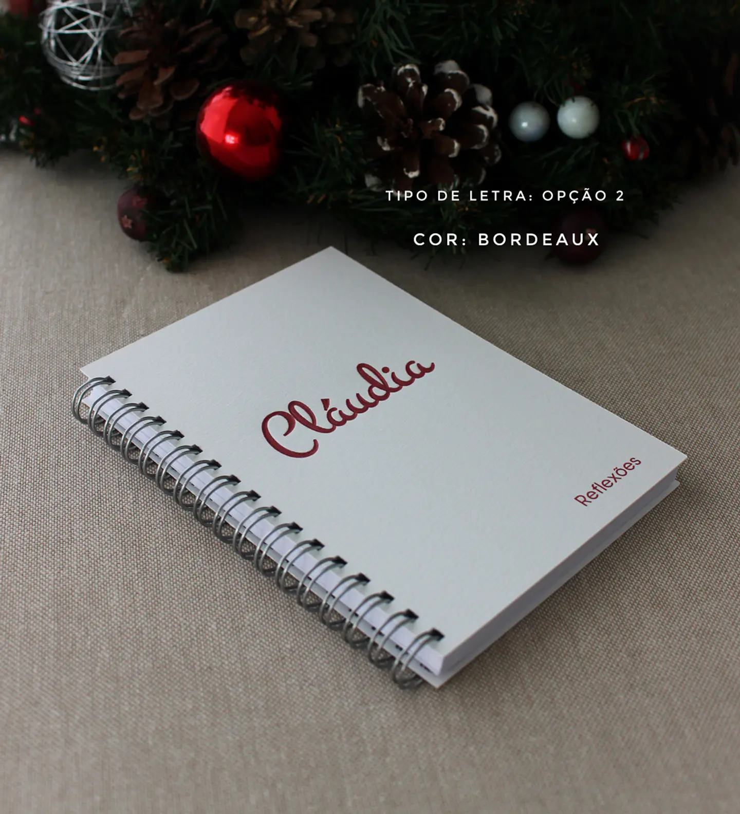 Caderno personalizado com nome 2
