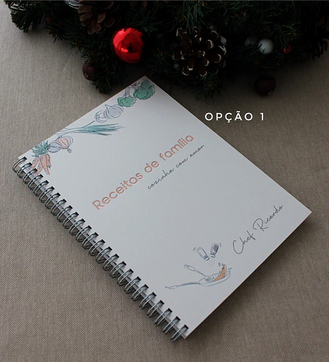 Caderno de receitas personalizado