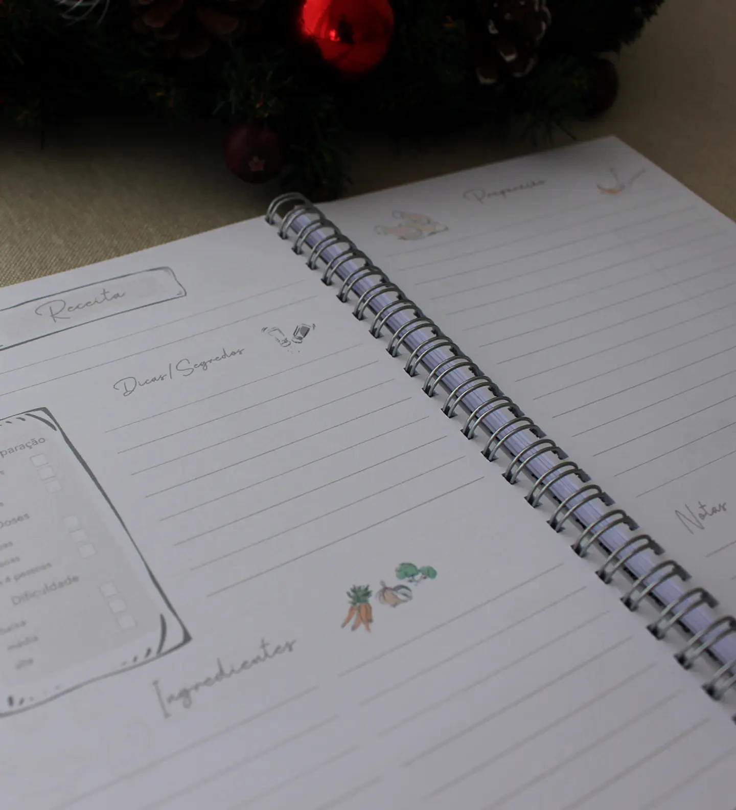 Caderno de receitas personalizado 7