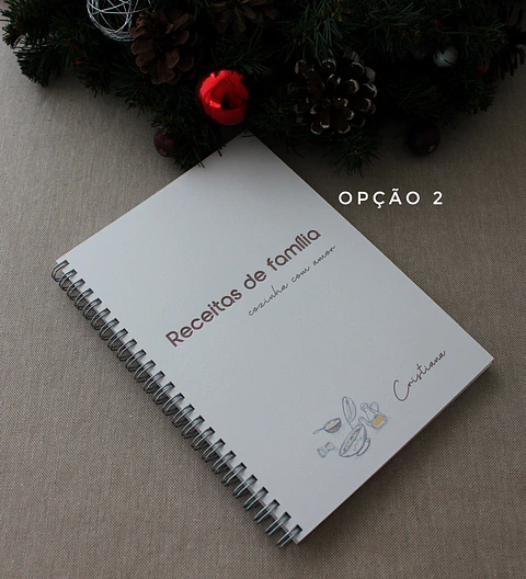 Caderno de receitas personalizado
