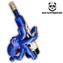 Soporte de Botellas Diseño de Pulpo