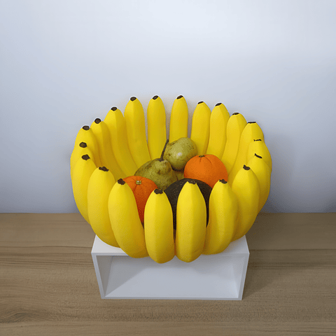 Frutero Bowl De Mesa Y Cocina En Diseño De Bananas