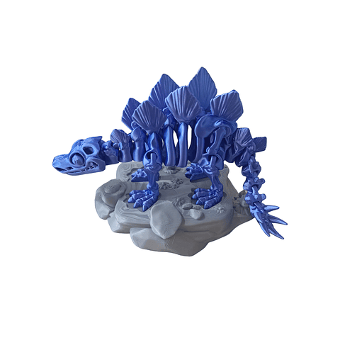 Figura De Stegosaurus Con Base Impreso En 3d