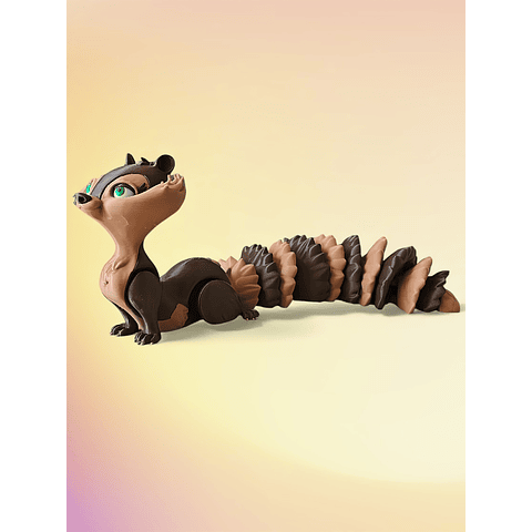 Figura Decorativa y Articulada de Ardilla