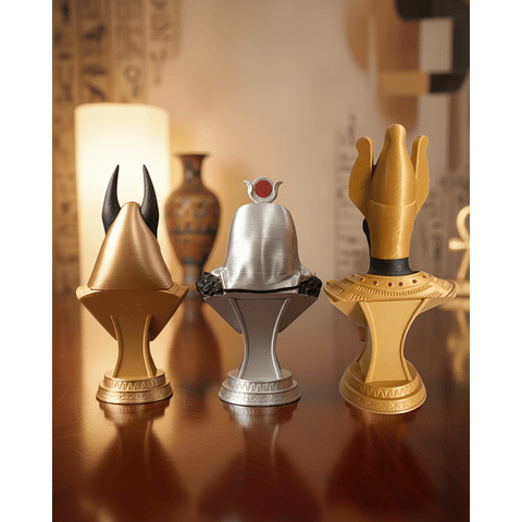 Set de Dioses Egipcios Anubis, Ra y Osiris