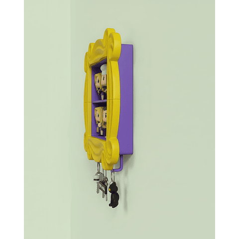 Exhibidor y Porta Llaves de Pared FRIENDS Para Figuras Funko y McDonald's