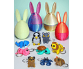 Huevitos Sorpresa De Pascua Con Llaveros X4 Unidades