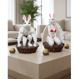 Canasta de Conejitos de Pascua Fitness Gym