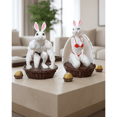 Canasta de Conejitos de Pascua Fitness Gym