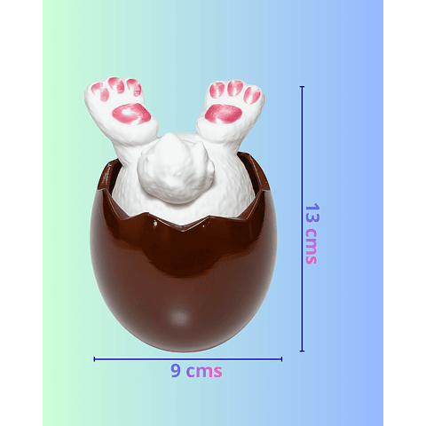 Huevito Contenedor En Diseño De Patitas de Conejo
