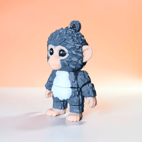 Pack Llaveros Punch Monkey Y Su Amigo Peluche Orangután