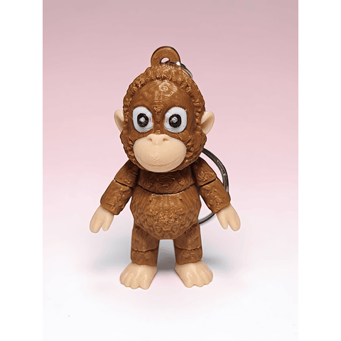 Pack Llaveros Punch Monkey Y Su Amigo Peluche Orangután