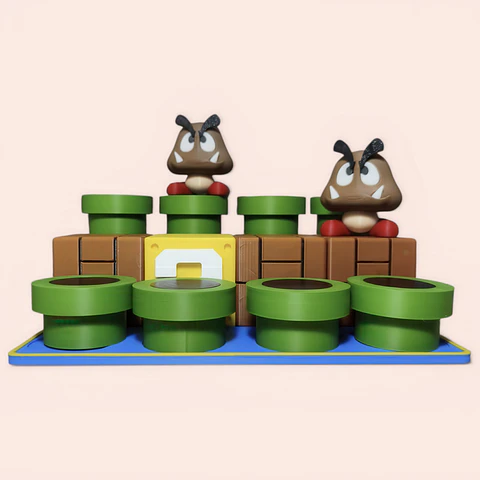 Exhibidor Para Figuritas de SUPER MARIO