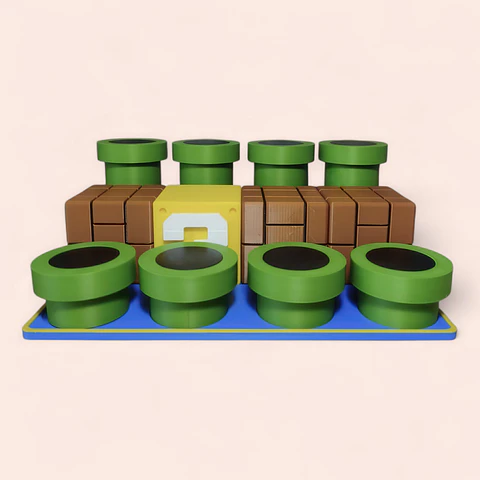 Exhibidor Para Figuritas de SUPER MARIO