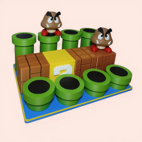 Exhibidor Para Figuritas de SUPER MARIO