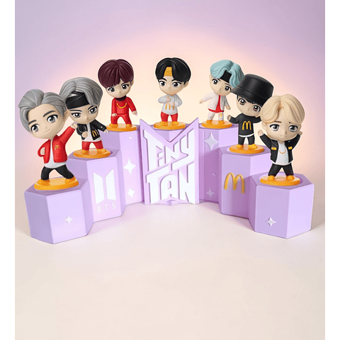 Exhibidor Para Figuritas De Mcdonalds BTS Tiny Tan