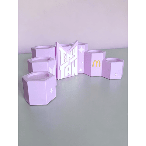Exhibidor Para Figuritas De Mcdonalds BTS Tiny Tan