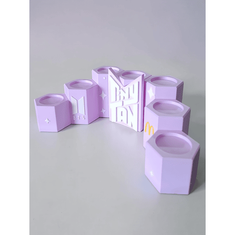 Exhibidor Para Figuritas De Mcdonalds BTS Tiny Tan