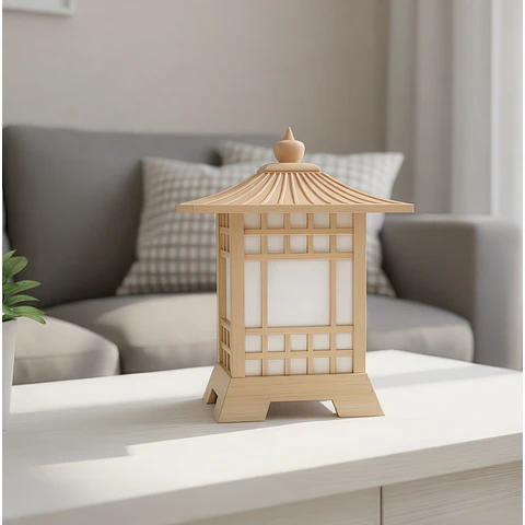 Lámpara En Diseño Casa Japonesa