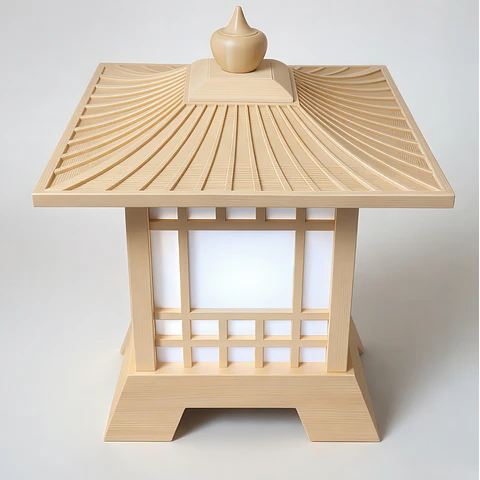 Lámpara En Diseño Casa Japonesa