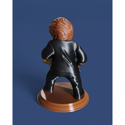 Figura De Javier Milei Con Motosierra