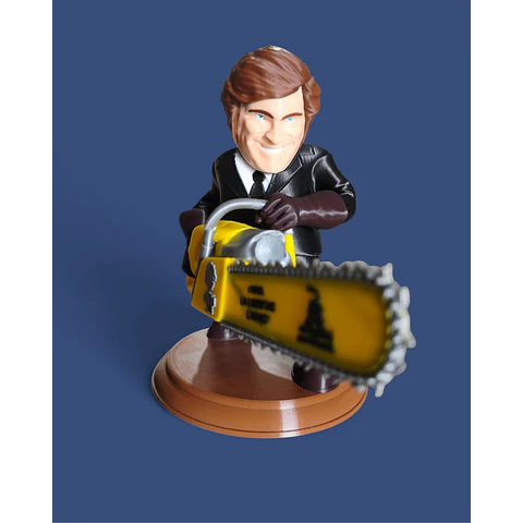 Figura De Javier Milei Con Motosierra