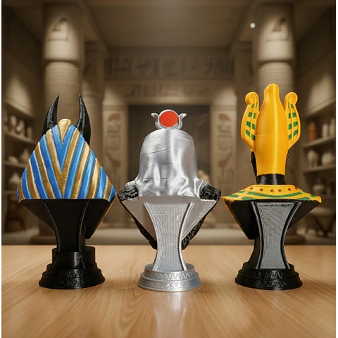 Pack Decoración de Dioses Egipcios ANUBIS, RA y OSIRIS