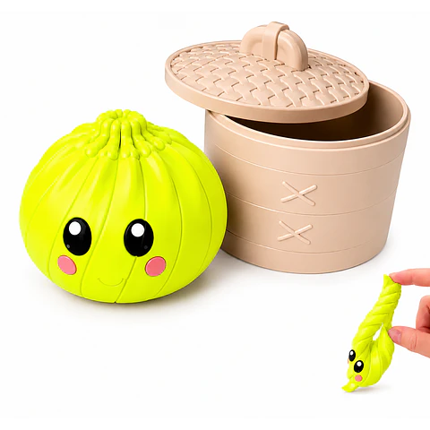  Fidget Toy Juguete Antiestrés Articulado Dumplings Con Canasta