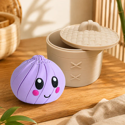  Fidget Toy Juguete Antiestrés Articulado Dumplings Con Canasta
