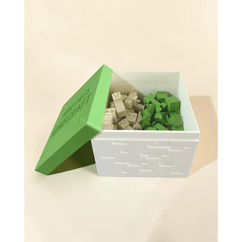 Ajedrez Armable de MINECRAFT con Caja Organizadora 