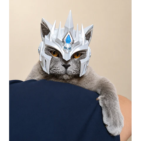 Casco Lich King para Gatos – Edición Rey Exánime