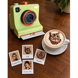 LATTE-SHOT Cámara Instantánea Con Plantillas para Decorar el Café
