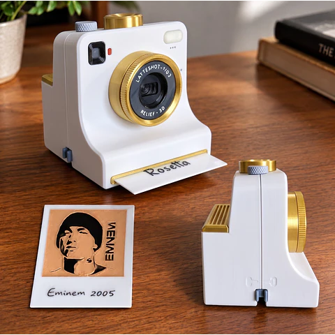 LATTE-SHOT Cámara Instantánea Con Plantillas para Decorar el Café