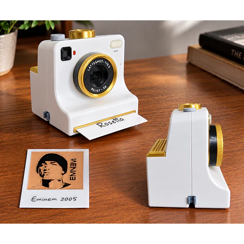 LATTE-SHOT Cámara Instantánea Con Plantillas para Decorar el Café