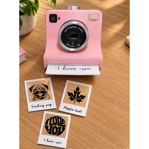 LATTE-SHOT Cámara Instantánea Con Plantillas para Decorar el Café