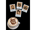 Set Plantillas para Decorar Café con la Cámara Instantánea LATTE-SHOT 