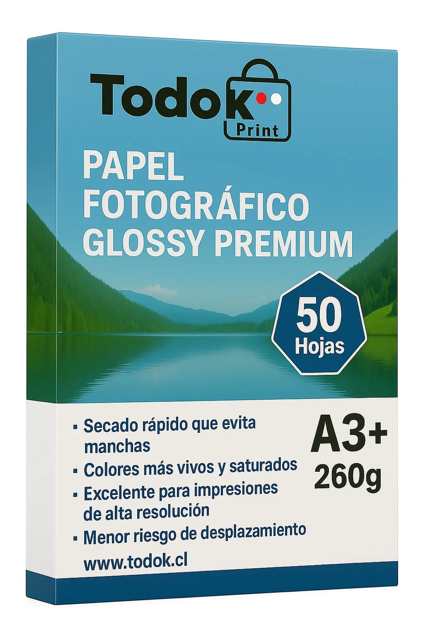 Papel Fotográfico Premiun Glossy A3+50 Hojas 260g 1