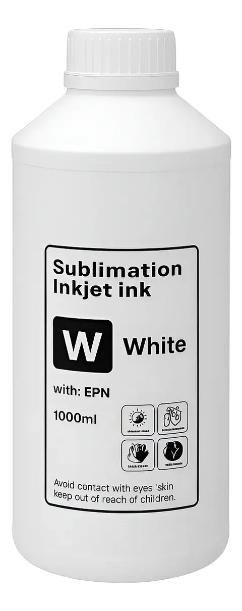 Tinta De Dtf Ink Textil De 1 Litro Premiun Color Blanco / Todok