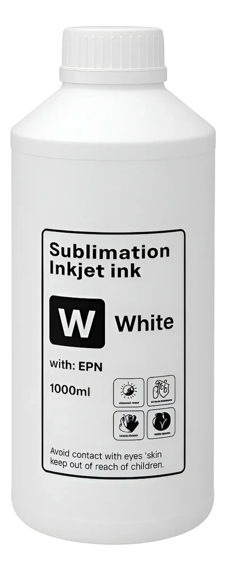 Tinta De Dtf Ink Textil De 1 Litro Premiun Color Blanco / Todok 1